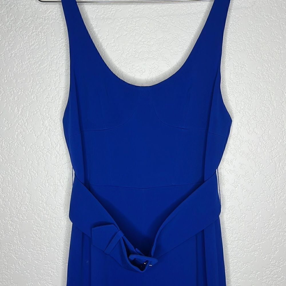 NWT Jonathan Simkhai Belted Crepe Wide
Leg Jumpsuit Royal Blue Size 2 - Picture 4 of 16